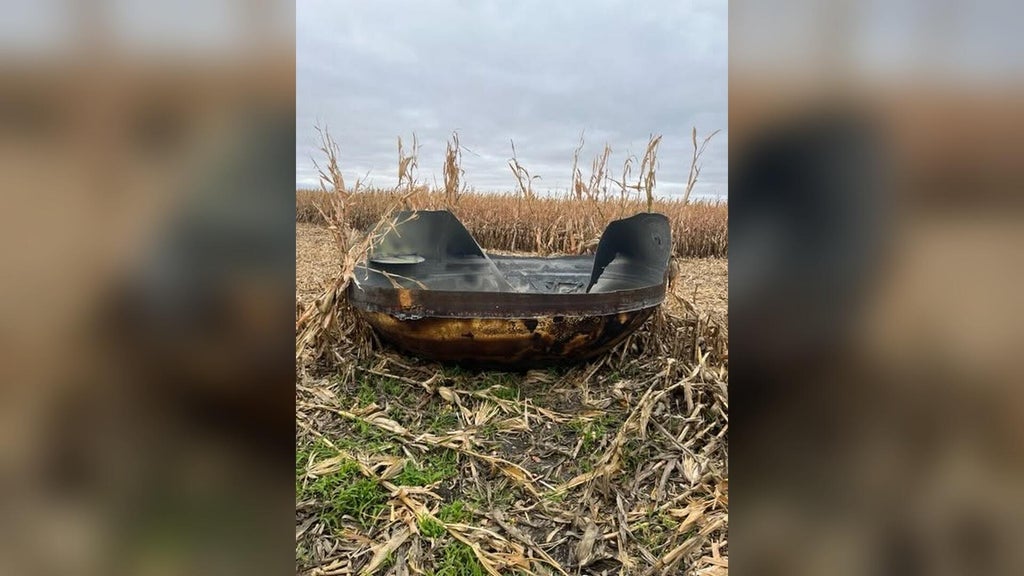 11-foot piece of suspected space debris found in eastern Minnesota cornfield — WCCO / CBS Minnesota, Crystal Community news