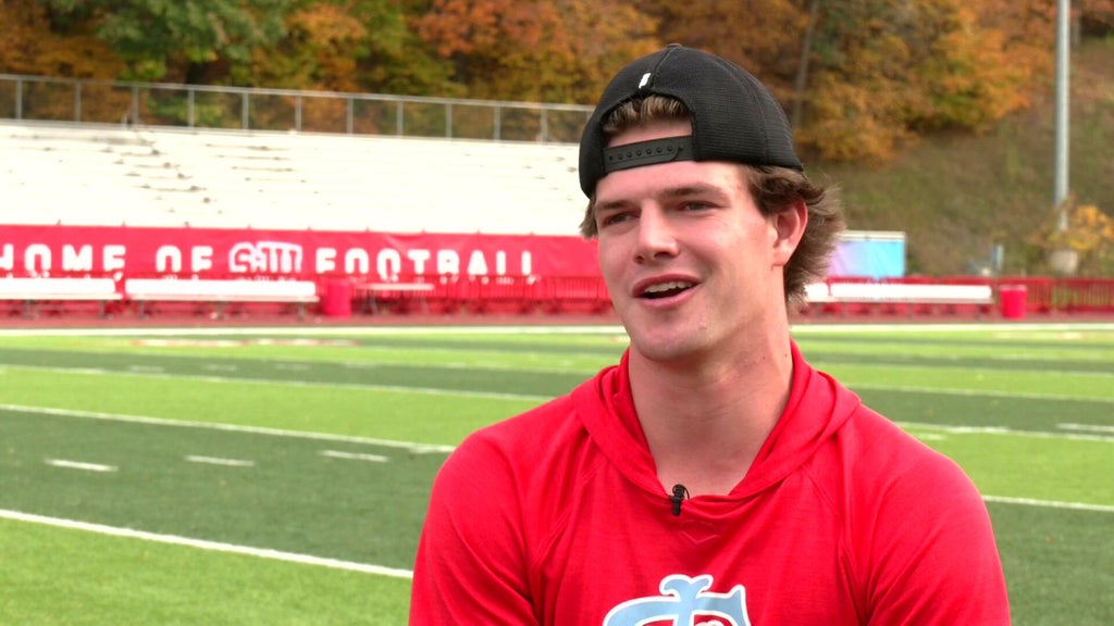 St. John's wide receiver Riley Schwellenbach finding success on the gridiron and baseball field — WCCO / CBS Minnesota, Crystal Schools news