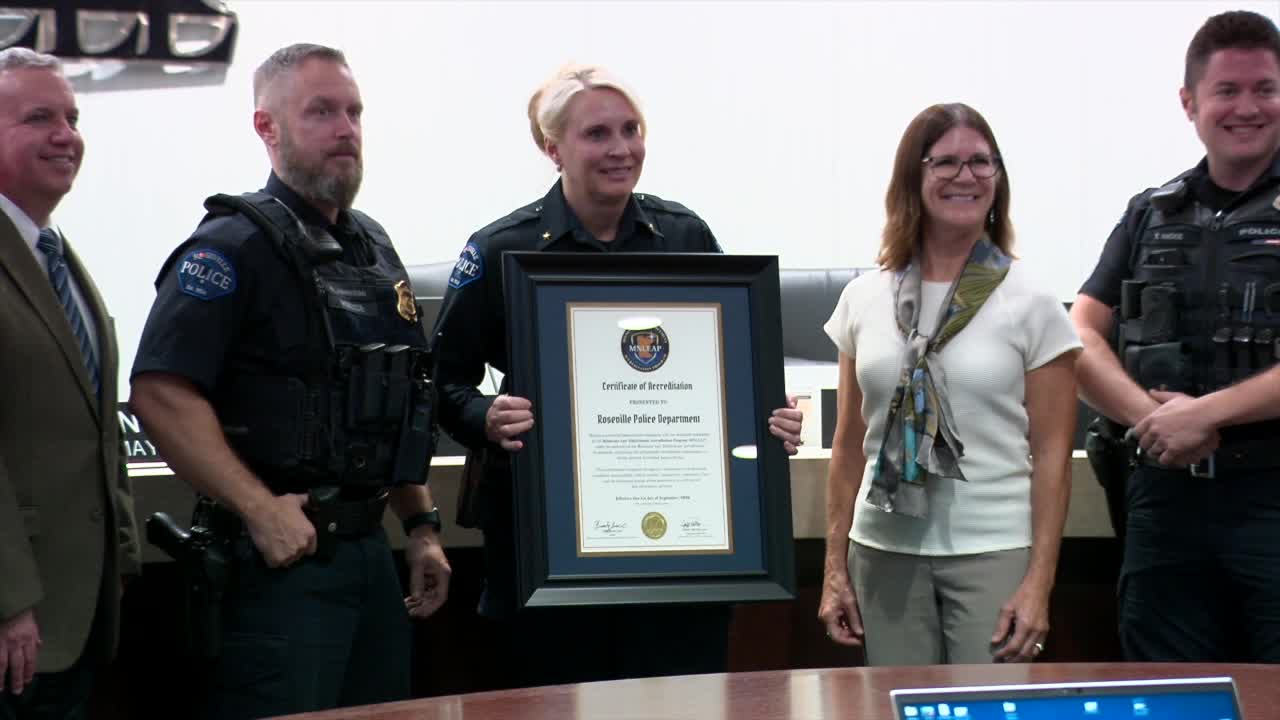 Roseville Police Department becomes first state-accredited agency, chief touts immediate impact — KSTP 5, Crystal Government news