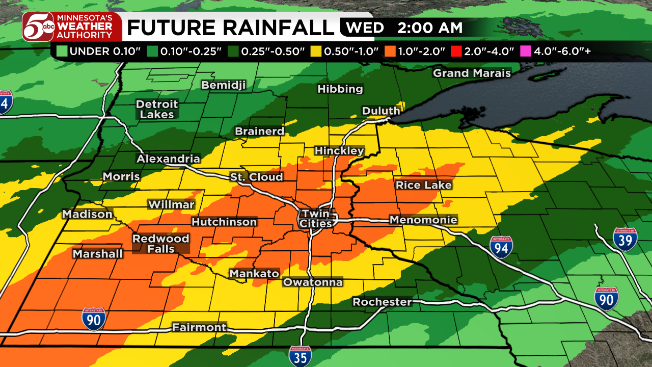 Rainy start to week, warmer days return — KSTP 5, Crystal Community news