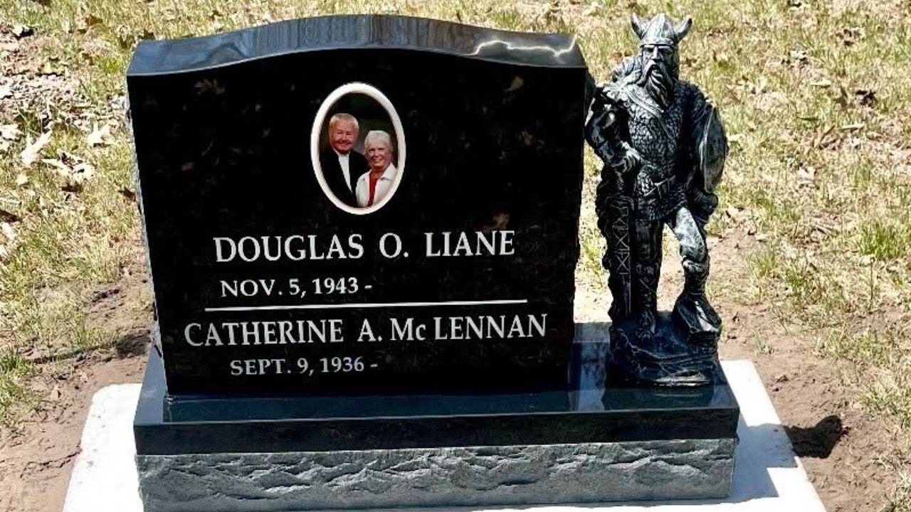 Minnesota couple seeking stolen Viking statue taken from Garrison Cemetery headstone — KSTP 5, Crystal Community news