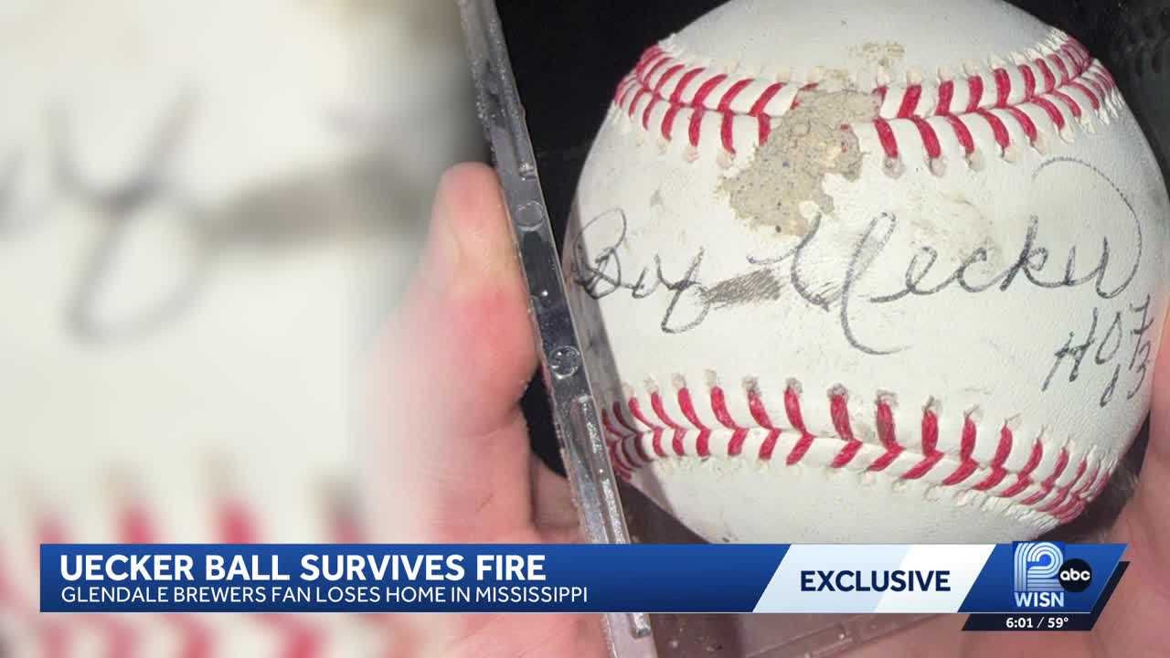 Cherished baseball signed by Bob Uecker survives Mississippi fire — WISN 12 Milwaukee, Crystal Community news