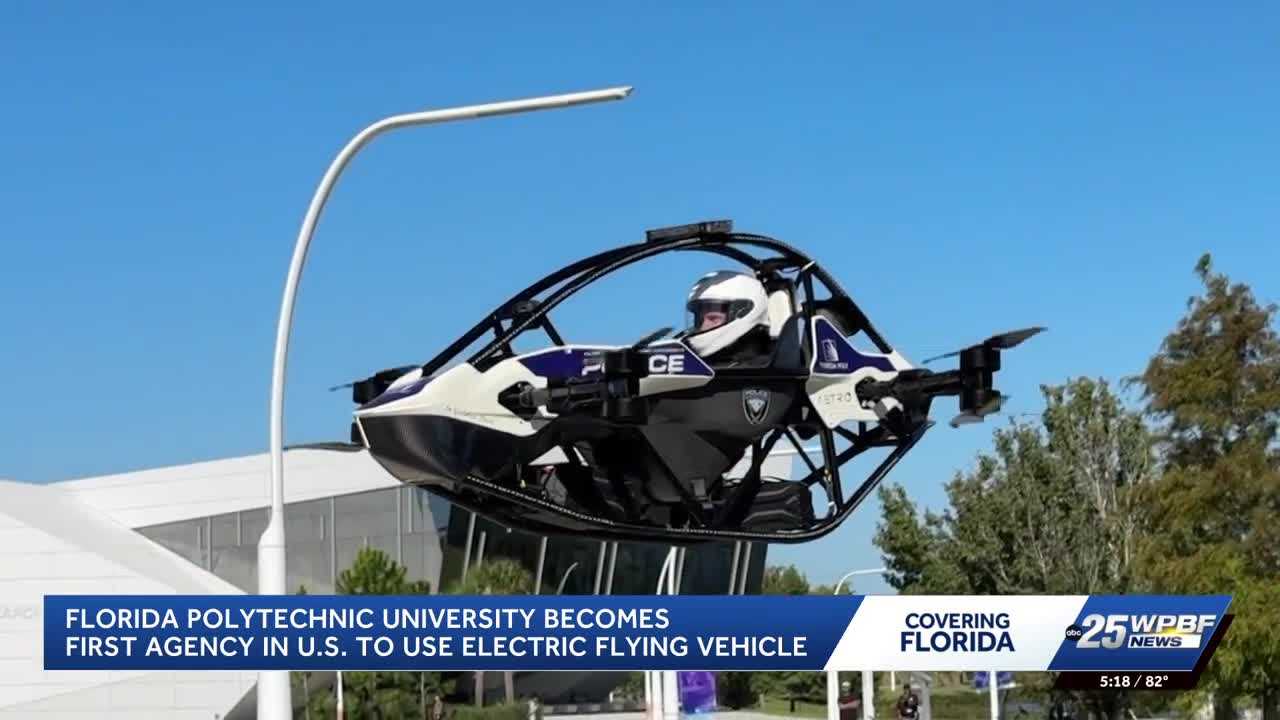 Florida Polytechnic University develops electric flying vehicle for police emergencies — WPBF West Palm Beach, Crystal Community news