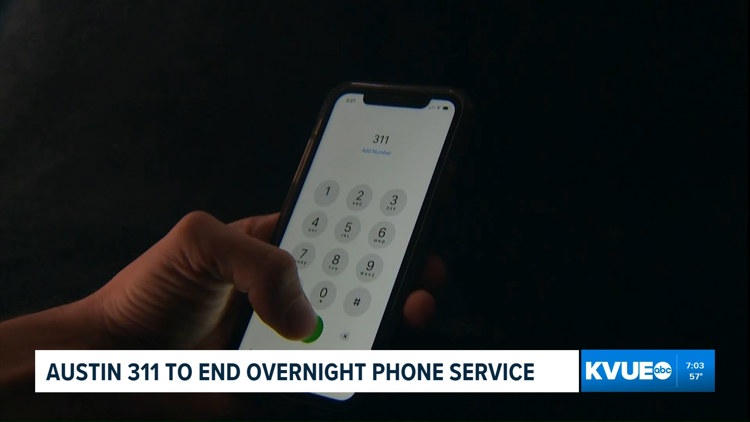 Austin 311 non-emergency call center to close overnight service starting Nov. 1 — KVUE (Austin), Crystal Community news