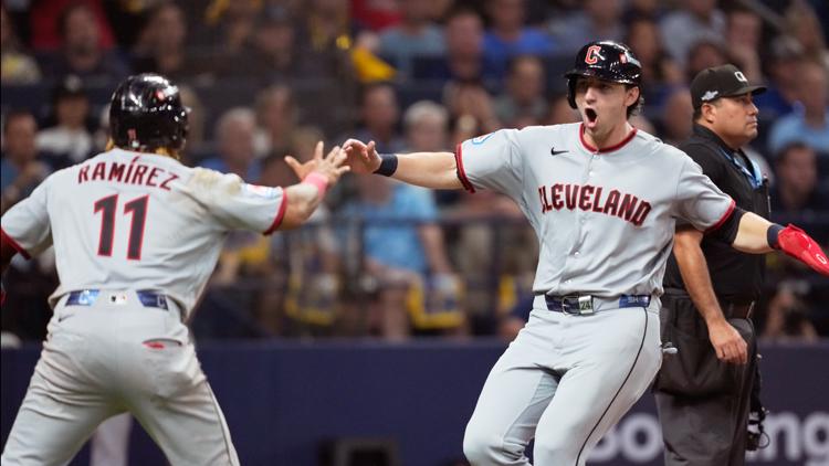 Chase DeLauter and José Ramírez lead the Guardians to a 7-3 win over the Rays in Game 1 of the ALCS — WTSP Sports Tampa Bay, Crystal Sports news