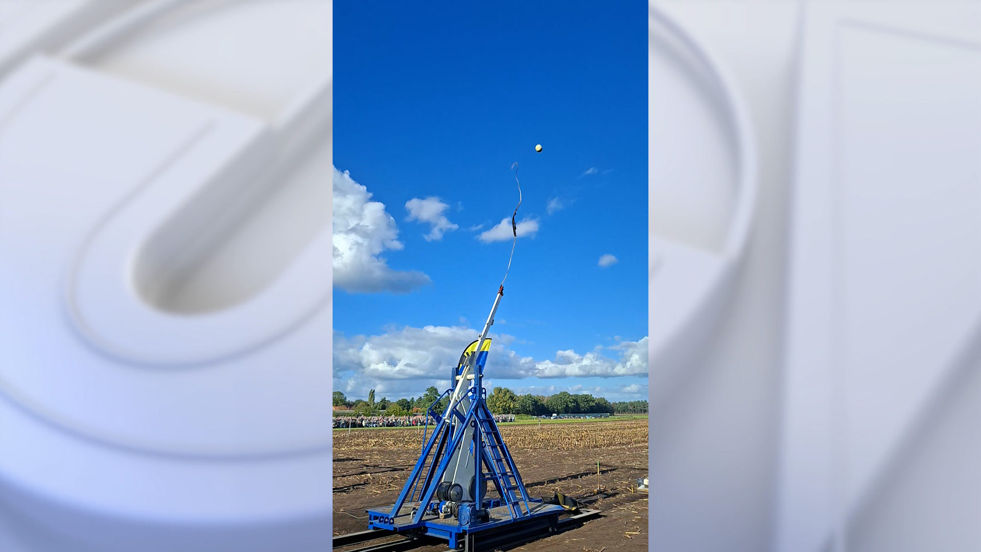 Watch: Pumpkin flies 1,900 feet in pumpkin chunkin' launch — FOX 9, Crystal Sports news